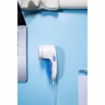 Aparat Pentru Curatat Scame, Par Si Praf, Flippy, Pentru Diferite Tipuri De Material, Cu Lame Din Otel Inoxidabil, Incarcare Prin USB Type-C, Cu Perie De Curatare si Cablu USB Incluse, Albastru, 15 x 7 cm - imagine 3