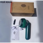 Aparat Pentru Curatat Scame, Par Si Praf, Flippy, Pentru Diferite Tipuri De Material, Cu Lame Din Otel Inoxidabil, Incarcare Prin USB Type-C, Cu Perie De Curatare si Cablu USB Incluse, Verde, 135 x 75 mm - imagine 5