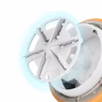 Aparat Pentru Curatat Scame, Par Si Praf, Flippy, cu LED, Pentru Diferite Tipuri De Material, Cu Lame Din Otel Inoxidabil, Compartiment de Depozitare, Maner Reglabil, 11x10.5x8.7 cm, Galben - imagine 8