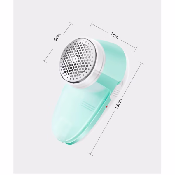 Aparat Pentru Curatat Scame, Par Si Praf, Flippy, Pentru Diferite Tipuri De Material, Cu Lame Din Otel Inoxidabil, Incarcare Prin USB Type-C, Cu Perie De Curatare si Cablu USB Incluse, 13x7 cm, Verde - imagine 5