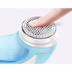 Aparat Pentru Curatat Scame, Par Si Praf, Flippy, Pentru Diferite Tipuri De Material, Cu Lame Din Otel Inoxidabil, Incarcare Prin USB Type-C, Cu Perie De Curatare si Cablu USB Incluse, 13.5x9 cm, Albastru - imagine 6