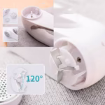 Aparat Pentru Curatat Scame, Par Si Praf, Flippy, Trimmer pentru Diferite Tipuri De Material, Cu Lame Din Otel Inoxidabil, Maner Ergonomic, Incarcare Prin USB, 15x6x9 cm, Alb - imagine 6