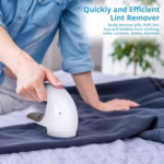 Aparat Pentru Curatat Scame, Par Si Praf, Flippy, Trimmer pentru Diferite Tipuri De Material, Cu Lame Din Otel Inoxidabil, Maner Ergonomic, Incarcare Prin USB, 15x6x9 cm, Alb - imagine 11