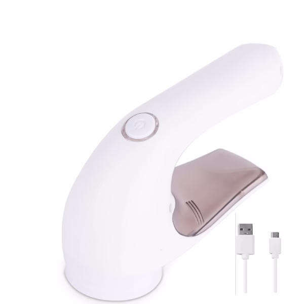 Aparat Pentru Curatat Scame, Par Si Praf, Flippy, Trimmer pentru Diferite Tipuri De Material, Cu Lame Din Otel Inoxidabil, Maner Ergonomic, Incarcare Prin USB, 15x6x9 cm, Alb - imagine 14