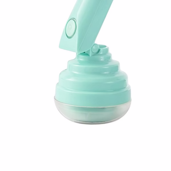 Aparat Pentru Curatat Scame, Par Si Praf, Flippy, Trimmer pentru Diferite Tipuri De Material, Cu Lame Din Otel Inoxidabil, Maner Flexibil, Incarcare Prin USB, 13x8 cm, Verde - imagine 4