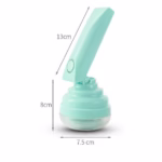 Aparat Pentru Curatat Scame, Par Si Praf, Flippy, Trimmer pentru Diferite Tipuri De Material, Cu Lame Din Otel Inoxidabil, Maner Flexibil, Incarcare Prin USB, 13x8 cm, Verde - imagine 6