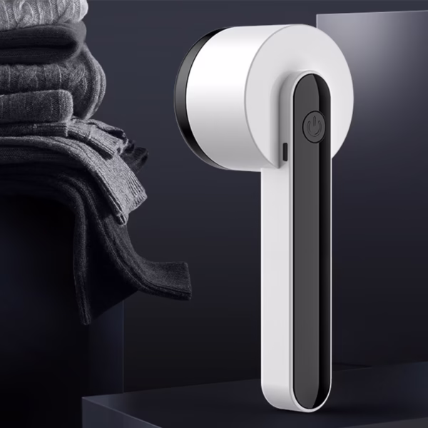 Aparat Pentru Curatat Scame, Par Si Praf, Flippy, Trimmer pentru Diferite Tipuri De Material, Cu Lame Din Otel Inoxidabil, Maner Ergonomic, Incarcare Prin USB, Alb - imagine 2