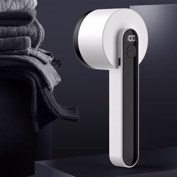 Aparat Pentru Curatat Scame, Par Si Praf, Flippy, Trimmer pentru Diferite Tipuri De Material, Cu Lame Din Otel Inoxidabil, Maner Ergonomic, Incarcare Prin USB, Alb - imagine 3