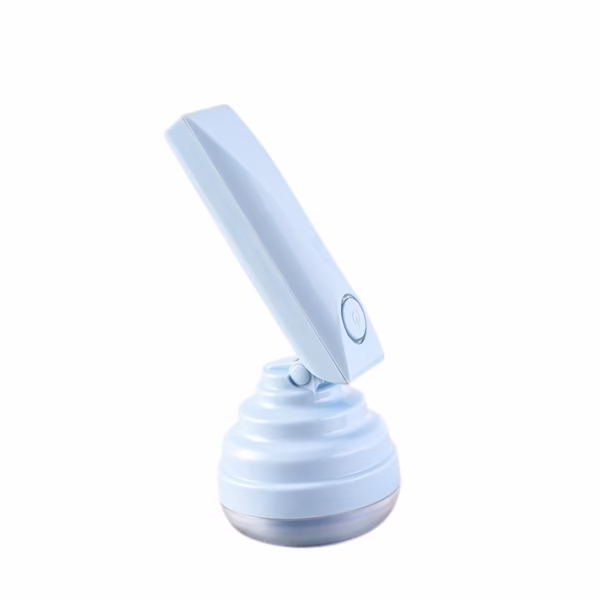 Aparat Pentru Curatat Scame, Par Si Praf, Flippy, Trimmer pentru Diferite Tipuri De Material, Cu Lame Din Otel Inoxidabil, Maner Flexibil, Incarcare Prin USB, 13x8 cm, Albastru - imagine 1