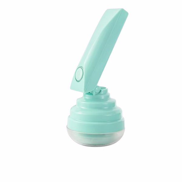 Aparat Pentru Curatat Scame, Par Si Praf, Flippy, Trimmer pentru Diferite Tipuri De Material, Cu Lame Din Otel Inoxidabil, Maner Flexibil, Incarcare Prin USB, 13x8 cm, Verde - imagine 1