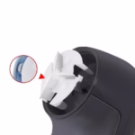 Aparat Scame si Par Haine, Flippy, Electric, USB inclus, Periuta Curatare, pentru Diferite Tesaturi, 13 x 6.8 x 5.8 cm, Negru - imagine 3
