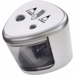 Ascutitoare Electrica cu 2 Gauri, Flippy, Gri, Baterii 4 x AA (neincluse), 7.5 x 7.5 x 7.5 cm, Gri - imagine 6