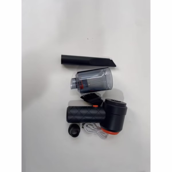 Aspirator Portabil Fără Fir 2 în 1 pentru Casă și Mașină, Suflare și Aspirare, Reîncărcabil USB, Autonomie 30 min, Negru - imagine 10