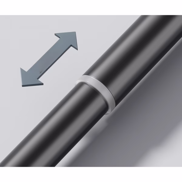 Bara Telescopica Multifunctionala, Flippy, din Otel Inoxidabil si ABS, Utilizare Universala, Extensie 185 - 205 cm, Fara Perforare Perete, Negru - imagine 7