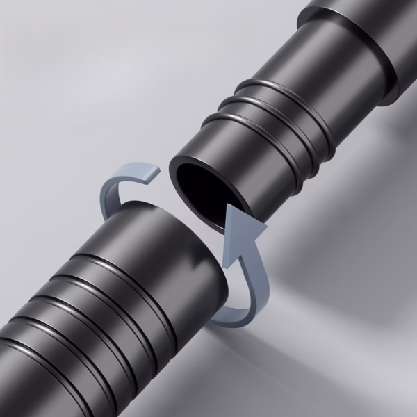 Bara Telescopica Multifunctionala, Flippy, din Otel Inoxidabil si ABS, Utilizare Universala, Extensie 220 - 240 cm, Fara Perforare Perete, Negru - imagine 5