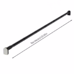 Bara Telescopica Multifunctionala, Flippy, din Otel Inoxidabil si ABS, Utilizare Universala, Extensie 220 - 240 cm, Fara Perforare Perete, Negru - imagine 9