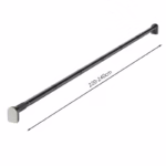 Bara Telescopica Multifunctionala, Flippy, din Otel Inoxidabil si ABS, Utilizare Universala, Extensie 220 - 240 cm, Fara Perforare Perete, Gri