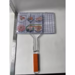 Gratar pentru Peste si Carne, Flippy, Suprafata Utila 32x19 cm, Otel Inoxidabil, cu Maner, Portabil, Argintiu - imagine 2