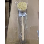 Perie de Curatat Vase si Alimente, Flippy, din Lemn de Fag cu Coada, 24 x 5.8 cm, Perie din Sisal, Crem - imagine 2