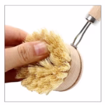 Perie de Curatat Vase si Alimente, Flippy, din Lemn de Fag cu Coada, 24 x 5.8 cm, Perie din Sisal, Crem - imagine 3