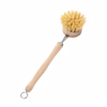 Perie de Curatat Vase si Alimente, Flippy, din Lemn de Fag cu Coada, 24 x 5.8 cm, Perie din Sisal, Crem - imagine 6