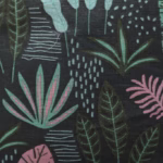 Cutie de Depozitare Pliabila, Flippy, Impermeabila, cu Snur, Capacitate 100 L, cu Manere, 50x50x40cm, Model Frunze, Verde - imagine 3