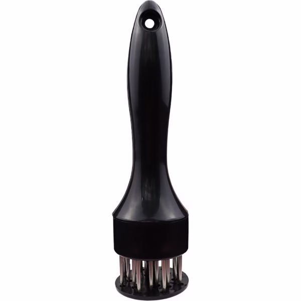 Ustensila pentru fragezit carnea, cu 21 de tije ascutite din inox 304, 20 cm, negru - imagine 1