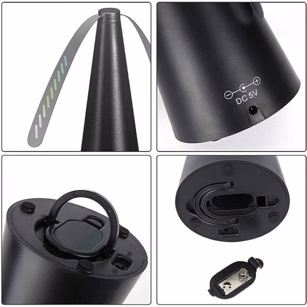 Ventilator Exterior, Flippy, Repelent pentru Muste/Tantari, Cablu USB, Slot Baterii, 9 x 9 x 20 cm, Negru - imagine 2