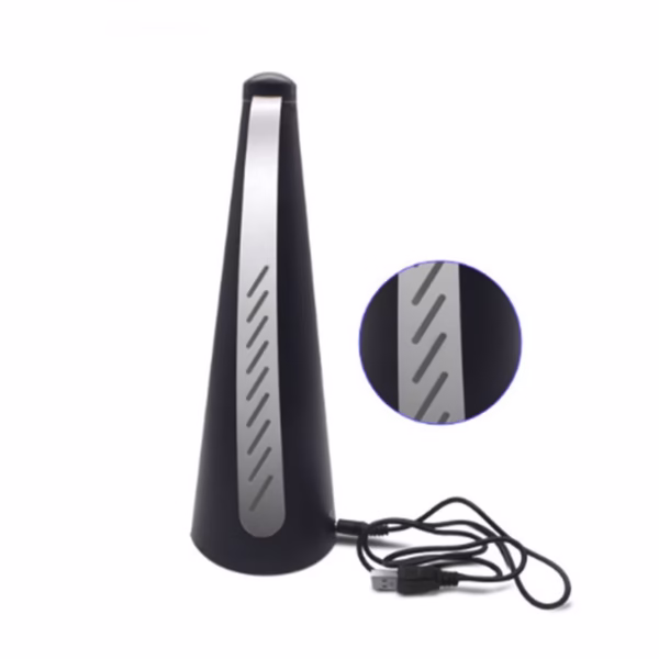 Ventilator Exterior, Flippy, Repelent pentru Muste/Tantari, Cablu USB, Slot Baterii, 9 x 9 x 20 cm, Negru - imagine 6