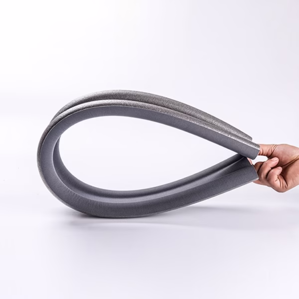 Banda de Izolare a Usii, Flippy, Banda Anti-Curent, Anti-Zgomot, Anti-Praf, Opritor Izolator, 90cm, Gri - imagine 3