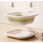 Cada Pliabila pentru Baie pentru Copii, Flippy, Cadita pentru Bebelusi, Model Patrat pentru Fundulet, Verde, 30x30x3.5 cm, 3.5 L - imagine 9