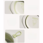 Cada Pliabila pentru Baie pentru Copii, Flippy, Cadita pentru Bebelusi, Model Romb cu Balon, Verde, 31.5x31.5x3.5 cm, 3L - imagine 6