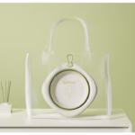 Cada Pliabila pentru Baie pentru Copii, Flippy, Cadita pentru Bebelusi, Model Romb cu Balon, Verde, 31.5x31.5x3.5 cm, 3L - imagine 7