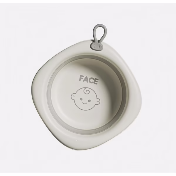 Cada Pliabila pentru Baie pentru Copii, Flippy, Cadita pentru Bebelusi, Model Romb pentru Fata, Gri, 31.5x31.5x3.5 cm, 3L - imagine 5