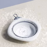 Cada Pliabila pentru Baie pentru Copii, Flippy, Cadita pentru Bebelusi, Model Romb pentru Picioare Koala, Gri, 30x30x3.5 cm, 4L - imagine 6