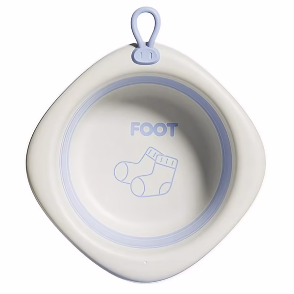 Cada Pliabila pentru Baie pentru Copii, Flippy, Cadita pentru Bebelusi, Model Romb pentru Picioare, Mov, 31.5x31.5x3.5 cm, 3L - imagine 1