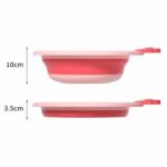 Cada Pliabila pentru Baie pentru Copii, Flippy, Cadita pentru Bebelusi, Model Rotund cu Iepuras, Roz, 30x31x3.5 cm, 3.3 L - imagine 6
