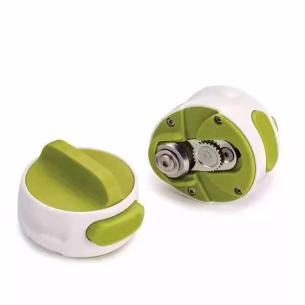 Desfacator Manual de Conserve si Sticle, Flippy, 6.8 x 4.8 cm, din ABS + Otel, Verde/Alb - imagine 4