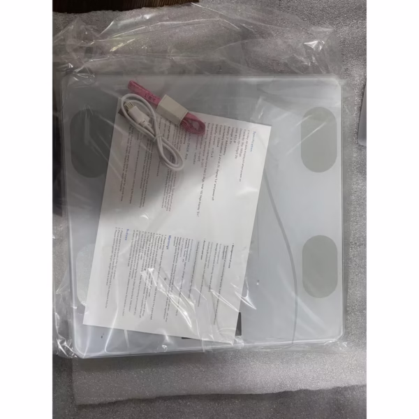 Cantar Electronic Inteligent De Baie Flippy Cu Aplicatie Smart, Corporal, Ecran Digital Iluminat, Termometru, Suporta Maxim 180 Kg, 26 x 26 cm, Baterii, Alb - imagine 3