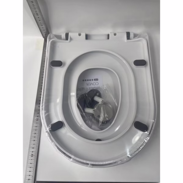 Capac de Toaleta cu Reductie 2 in 1, Flippy, pentru Copii si Adulti, Coborare Lenta si Silentioasa, Instalare Usoara, din PP5 , in Forma de O, Alb - imagine 6