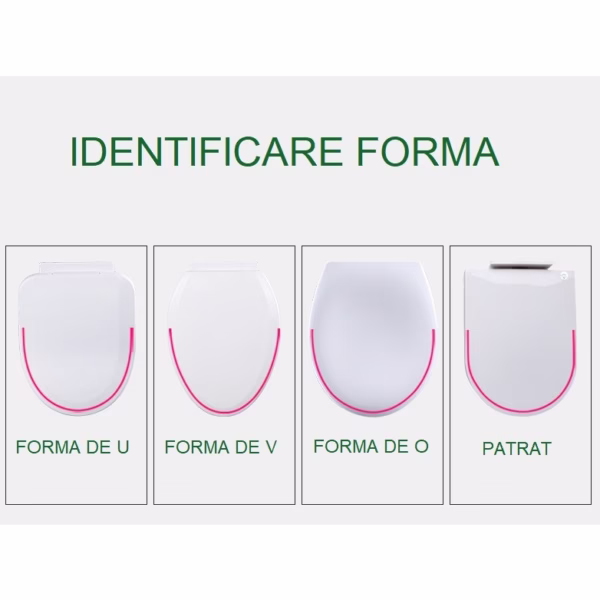 Capac de Toaleta cu Reductie 3 in 1, Flippy, pentru Copii +3 Ani si Adulti, Coborare Lenta si Silentioasa, Instalare Usoara, din PP5 , in Forma de U, Alb/Roz - imagine 8