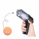 Aspirator Portabil Fără Fir 2 în 1 pentru Casă și Mașină, Suflare și Aspirare, Reîncărcabil USB, Autonomie 30 min, Negru - imagine 2