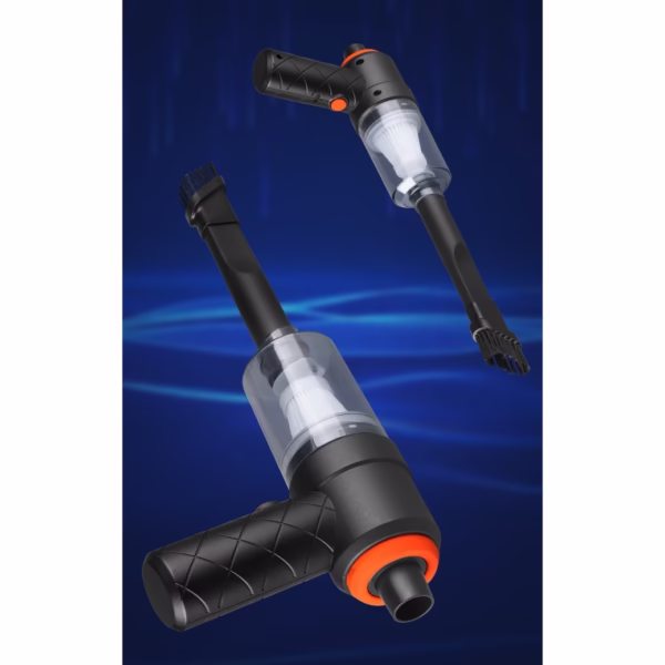Aspirator Portabil Fără Fir 2 în 1 pentru Casă și Mașină, Suflare și Aspirare, Reîncărcabil USB, Autonomie 30 min, Negru - imagine 3