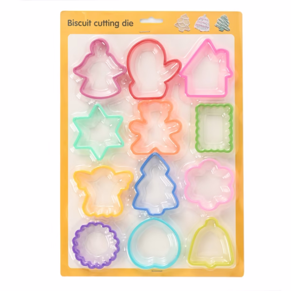 christmas-series-biscuit-mold-plastic-cake-mold-set-halloween-biscuit-mold-cake-mold-flour-cut-model-main-648973fd0bd83 Set 12 forme pentru prajituri Flippy, material polipropilena, diverse forme, pentru orice ocazie, adancime 1.6 cm, 23.3 x 33.5 x 1.8 cm, multicolor - imagine 1