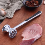Ciocan pentru snitele si carne Flippy, din aliaj de zinc, maner antialunecare, doua capete, 22 cm, argintiu - imagine 7