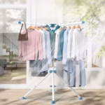 Uscator de  Rufe, Flippy, Tip Umbrela, Pliabil, Telescopic, pentru Interior-Exterior, cu Patru Tije, Picior Anti-Alunecare, Inaltime Ajustabila, 108 pana la 165 cm - imagine 4