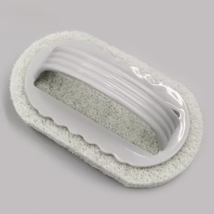 Perie Burete de curatat cu maner, Flippy, perie pentru gresie, baie, Bucatarie Gri