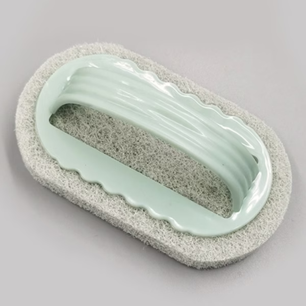 Perie Burete de curatat cu maner, Flippy, perie pentru gresie, baie, Bucatarie, Verde - imagine 1