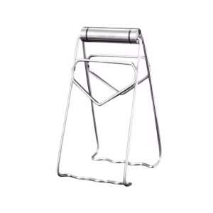 Clema pentru Boluri, Flippy, Anti-Alunecare, din Otel Inoxidabil, Extindere, pentru Oale, Tigai, de Uz Casnic, Rezistent la Temperaturi Inalte, 19.5x9.8x8 cm, Gri