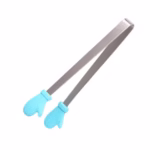 Cleste Creativ pentru Mancare, Flippy, Model Manusi din Silicon, 14.5x3 cm, Rezistent la Temperaturi Inalte si Coroziune, Albastru - imagine 2